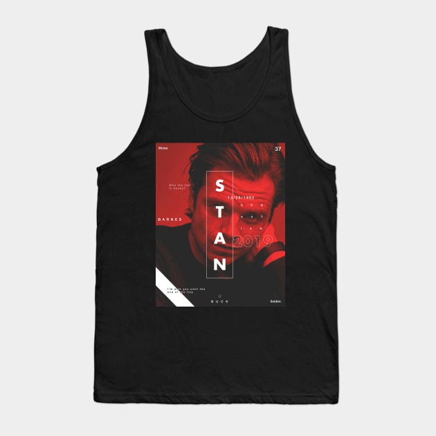 Sebastian Stan Tribute poster Tank Top by rahalarts